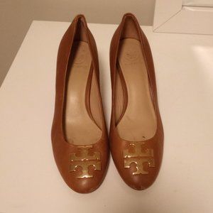 Tory Burch Brown Leather Pumps Size 6.5